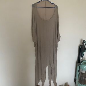Sheer brown/gray dress